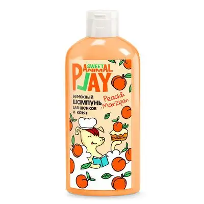 Купить animal play шампунь бережный для щенков и котят, ПЕРСИКОВЫЙ МАРЦИПАН