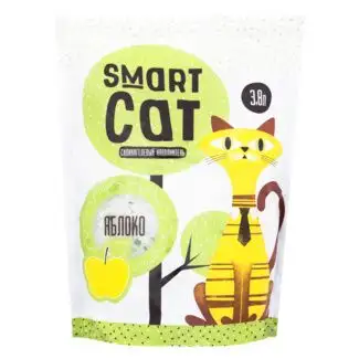 Smart Cat силикагелевый наполнитель для кошек с ароматом яблока