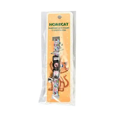 Homecat Цветы ошейник для кошек с бубенчиком