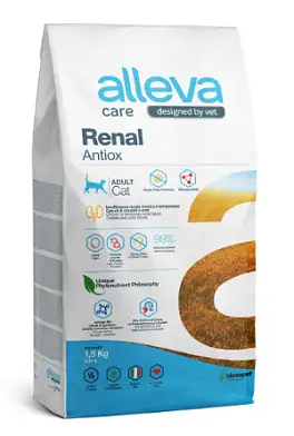 Alleva Care Cat Adult Renal-Antiox сухой диетический корм для взрослых кошек для поддержания функций почек