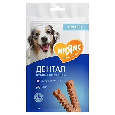 Мнямс DENTAL лакомство для собак Зубные косточки
