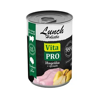 VITA PRO LUNCH консервы для собак индейка с грушей